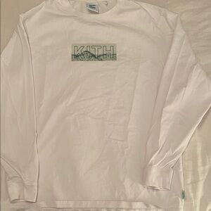 Kith x Sprite White Long Sleeve Tee preowned size large